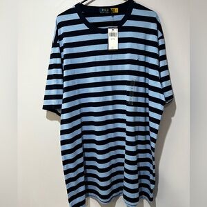 Polo Ralph Lauren Men’s T-shirt Size X-Large Tall Blue Striped NWT